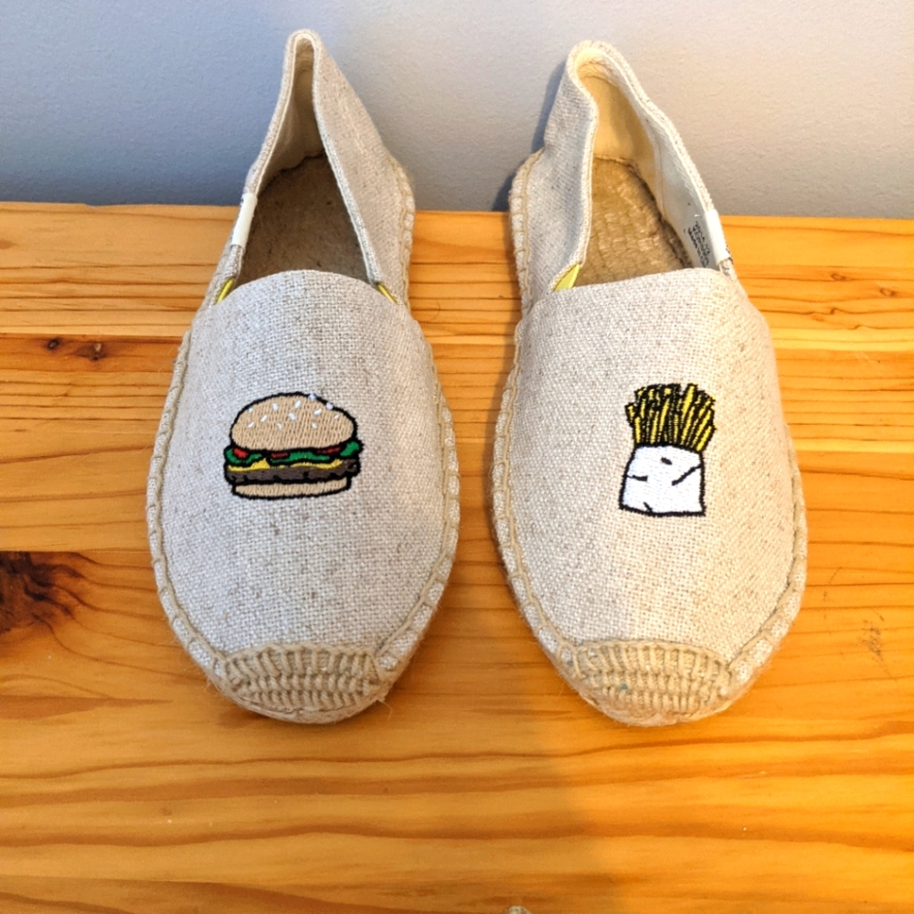 BRAND NEW Kid's Hamburger and French Fry Soludos